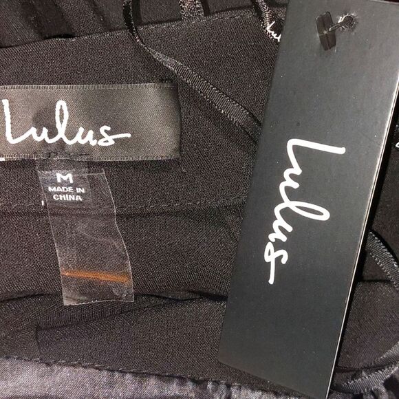 NWT Lulu's Women's Sleeveless Bodycon Cut Out Little Black Dress Black Size M - Picture 10 of 13